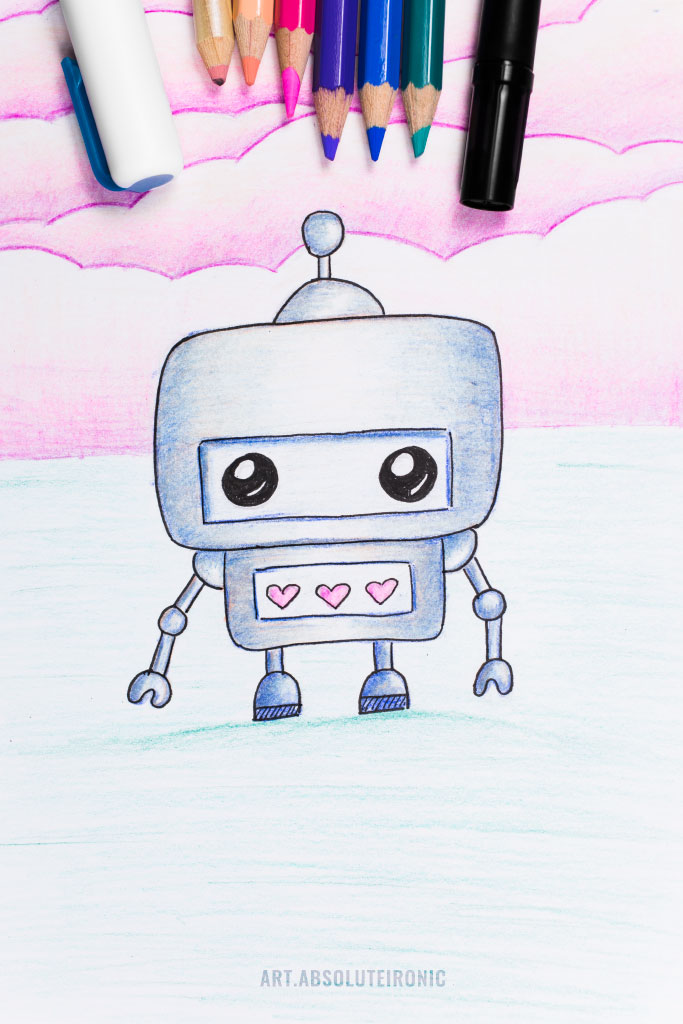 Drawing of a robot