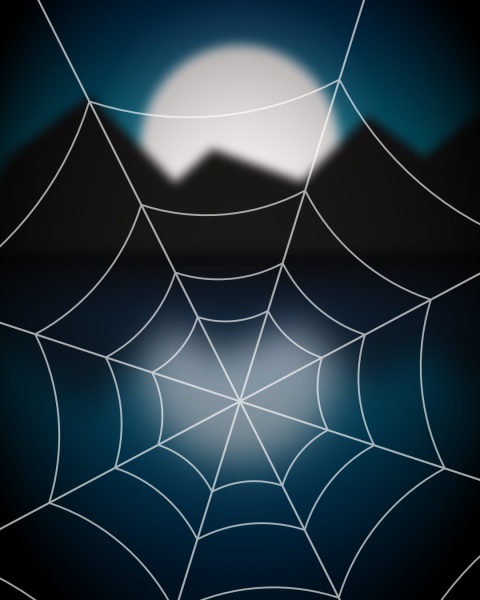 Graphic illustration of spider web