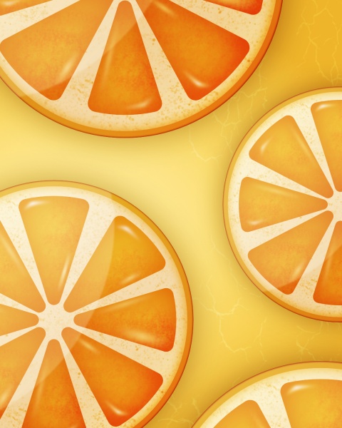 Graphic illustration of a orange